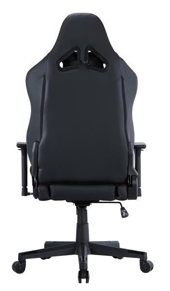 iCAN Ergonomic Gaming Chair, PVC Cover, High Density Shaping Foam,  3D Armrests, 350mm Nylon Base, 60mm PU Caster, Class 4 Gas Lift. Black & Red