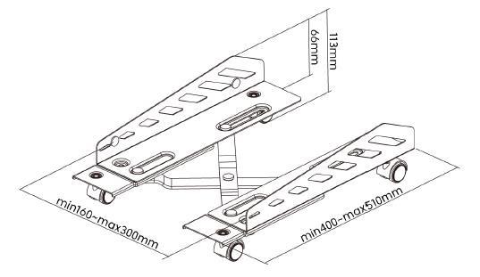 Brateck Heavy-Duty Mobile CPU Stand For Most ATX Cases