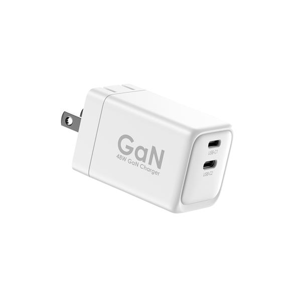 iCAN 48W GaN PD Foldable Charger, 2 x USB-C