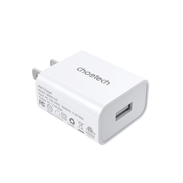 Choetech 12W USB-A Fast Wall Charger