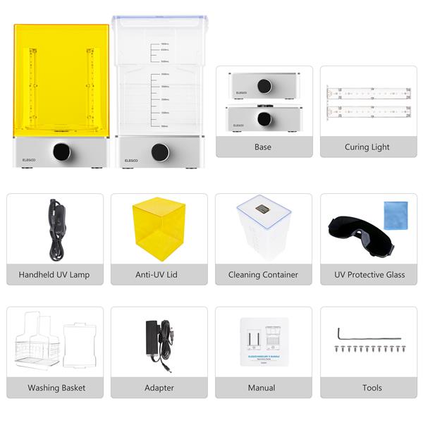 Elegoo Mercury XS Bundle - Dual function of washing and curing