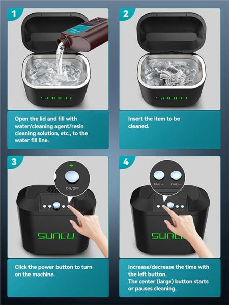 Sunlu Ultrasonic cleaner, US adapter