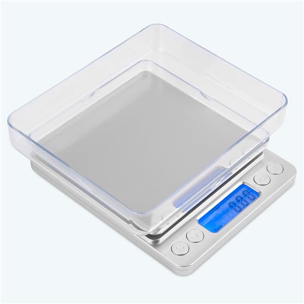 Mafiti Mini Digital Kitchen & Jewelry Grams Weight Scale with LCD Display(Battery no Include), Silver.