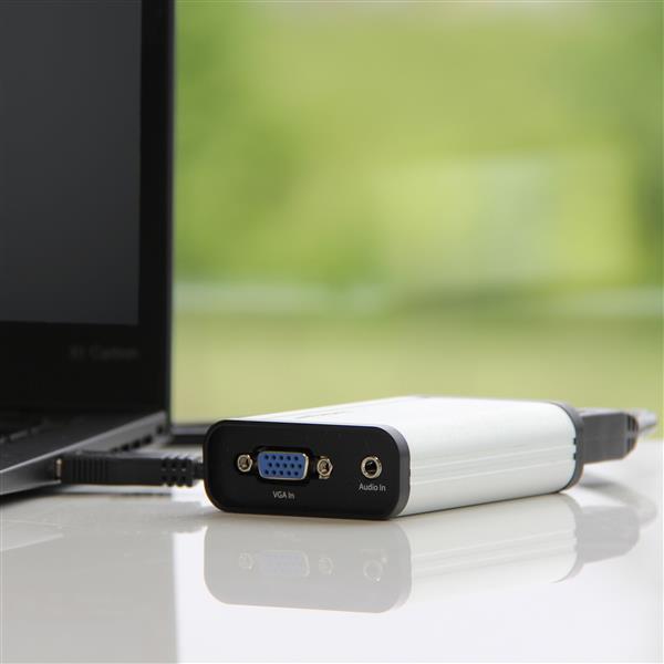 StarTech USB 3.0 Capture Device for High-Performance VGA Video - 1080p 60fps - Aluminum (USB32VGCAPRO)