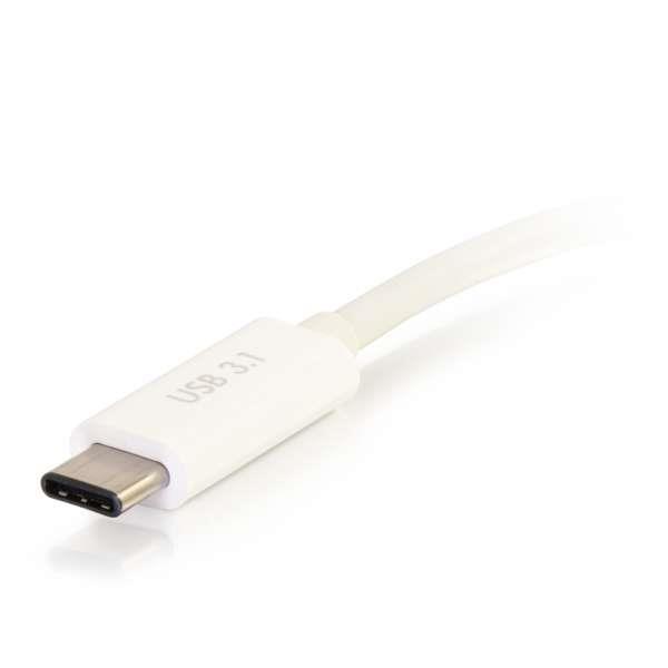 Cables to Go USB-C TO VGA VIDEO ADAPTER CONVERTER WITH POWER DELIVERY -WHITE (29534)