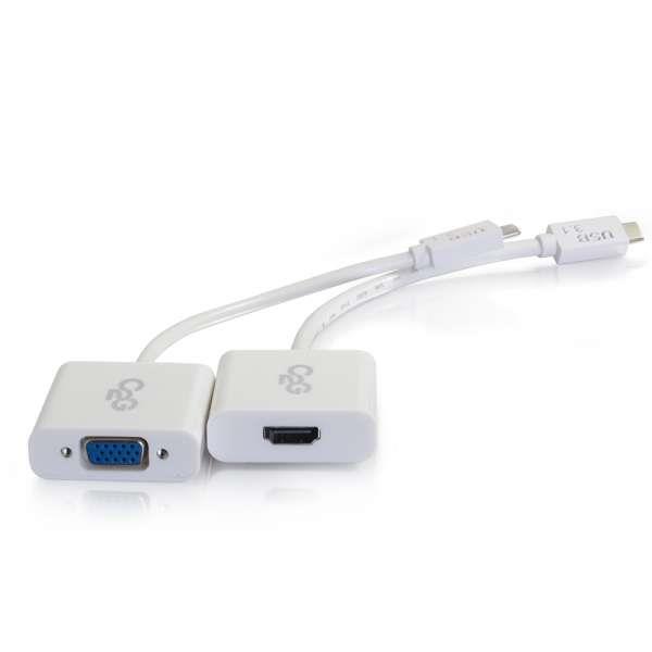 Cables to Go USB-C TO HDMI® OR VGA AUDIO/VIDEO ADAPTER KIT FOR APPLE® MACBOOK® (30003)