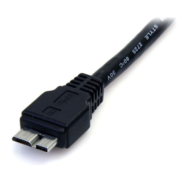 STARTECH Black SuperSpeed USB 3.0 Cable A to Micro B - M/M