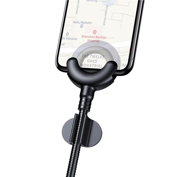 BASEUS O-type Car Mount Lightning Cable, 2.1A, 0.8M, Black