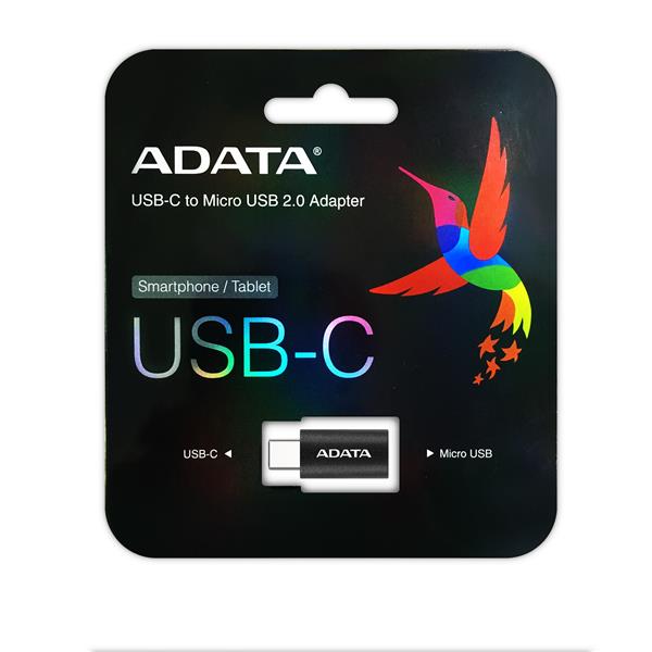 ADATA USB-C to Micro USB 2.0 Adapter - Black