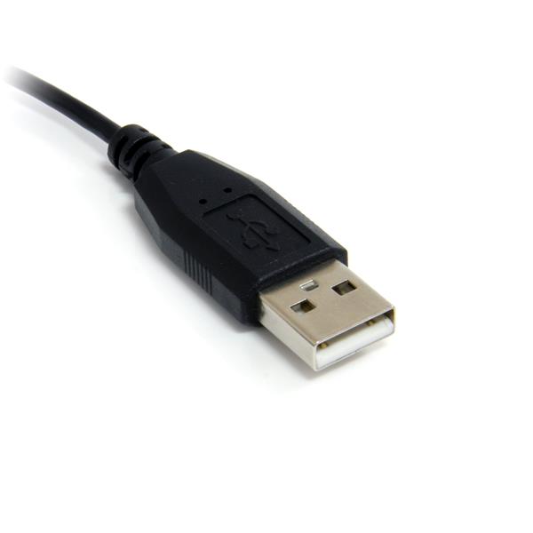StarTech 6 ft Micro USB Cable A to Right Angle Micro B Black (UUSBHAUB6RA)