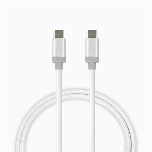 10 ft White USB-C to C Premium Braided LBT Cable(Open Box)