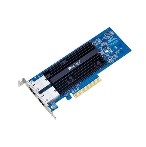 Synology Contrôleur Ethernet PCIe RJ45 double port 10 Go – pour certains serveurs NAS RackStation (E10G18-T2)