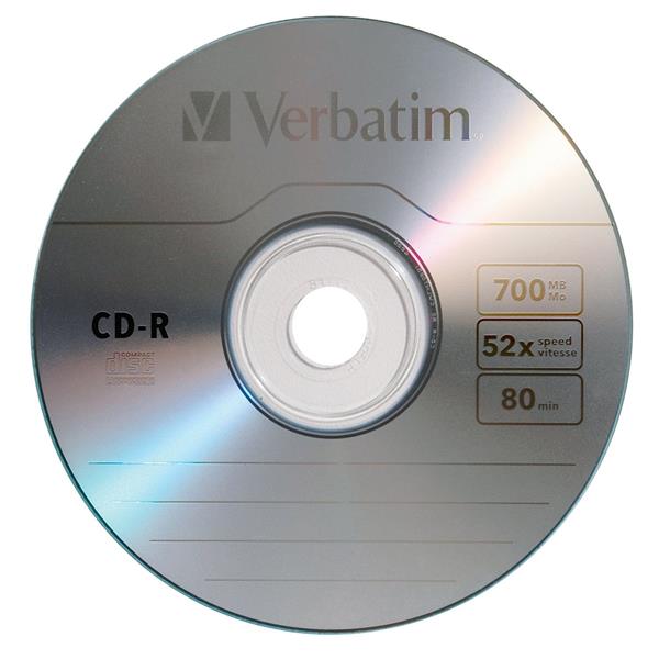 Verbatim CD-R 700MB 52X - 10pk Slim Case