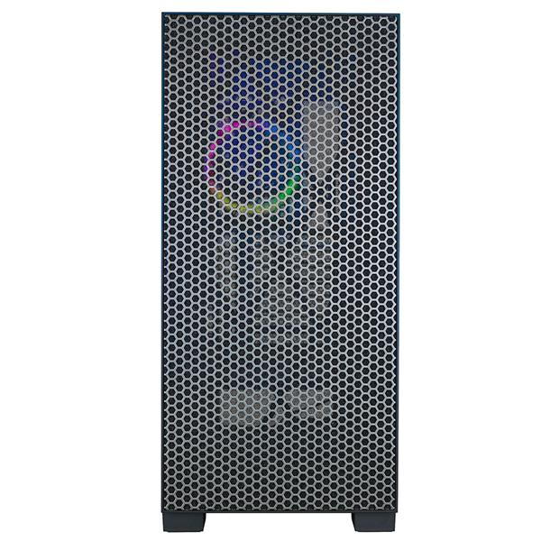 AZZA HIVE 440 ATX Gaming Computer Case, Tempered Glass Side Window, USB3.0 2*USB2.0, 12cm Digital RGB Fan, RGB SYNC with MB, P/N: CSAZ-450 Black