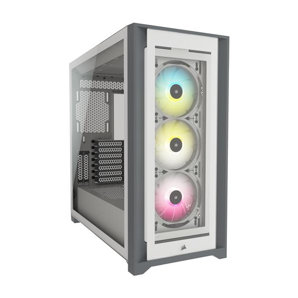 CORSAIR iCUE 5000X RGB Tempered Glass Mid-Tower ATX PC Smart Case(Open Box)
