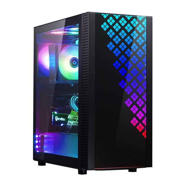 BitFenix Dawn TG EATX/ATX PC Gaming Case, ARGB/RGB Asus AURA SYNC MSI Mystic Light Gigabyte RGB Fusion 2.0 Asrock Polychrome, 3 Sides Tempered Glass With Car Window Security Films, Water Cooling Ready(Open Box)