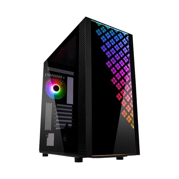 BitFenix Dawn TG EATX/ATX PC Gaming Case, ARGB/RGB Asus AURA SYNC MSI Mystic Light Gigabyte RGB Fusion 2.0 Asrock Polychrome, 3 Sides Tempered Glass With Car Window Security Films, Water Cooling Ready(Open Box)