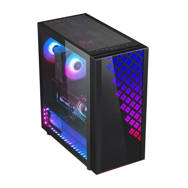 BitFenix Dawn TG EATX/ATX PC Gaming Case, ARGB/RGB Asus AURA SYNC MSI Mystic Light Gigabyte RGB Fusion 2.0 Asrock Polychrome, 3 Sides Tempered Glass With Car Window Security Films, Water Cooling Ready(Open Box)