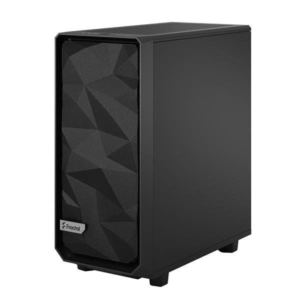 FRACTAL DESIGN Meshify 2 Compact Black ATX Flexible High-Airflow Light Tinted Tempered Glass Window Mid Tower Computer Case(Open Box)