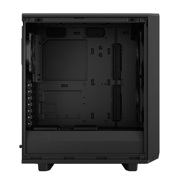 FRACTAL DESIGN Meshify 2 Compact Black ATX Flexible High-Airflow Light Tinted Tempered Glass Window Mid Tower Computer Case