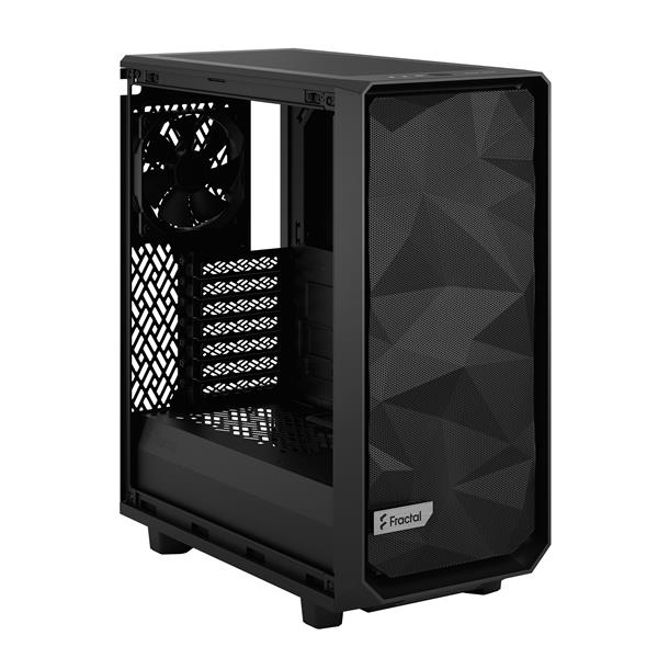 FRACTAL DESIGN Meshify 2 Compact Black ATX Flexible High-Airflow Light Tinted Tempered Glass Window Mid Tower Computer Case(Open Box)