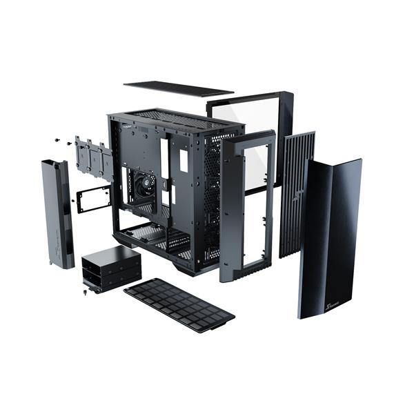 Seasonic Syncro Q704 Mid-Tower Case with Syncro DGC-850 Power Supply, ATX Design,Optimized cable management,Pre-installed 4 NIDEC Fans,Side Tempered Glass Panels,Increase Setup and Airflow Efficiency