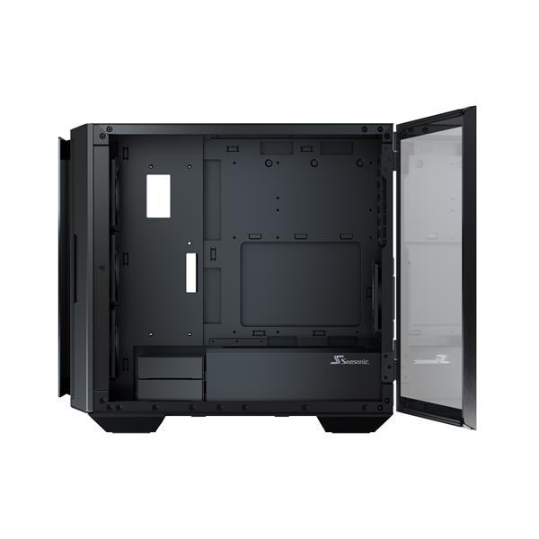 Seasonic Syncro Q704 Mid-Tower Case with Syncro DGC-850 Power Supply, ATX Design,Optimized cable management,Pre-installed 4 NIDEC Fans,Side Tempered Glass Panels,Increase Setup and Airflow Efficiency(Open Box)