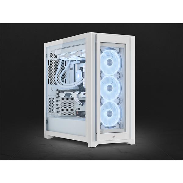 CORSAIR iCUE 5000X RGB QL Edition - True White