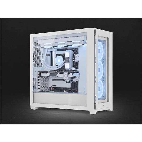 CORSAIR iCUE 5000X RGB QL Edition - True White