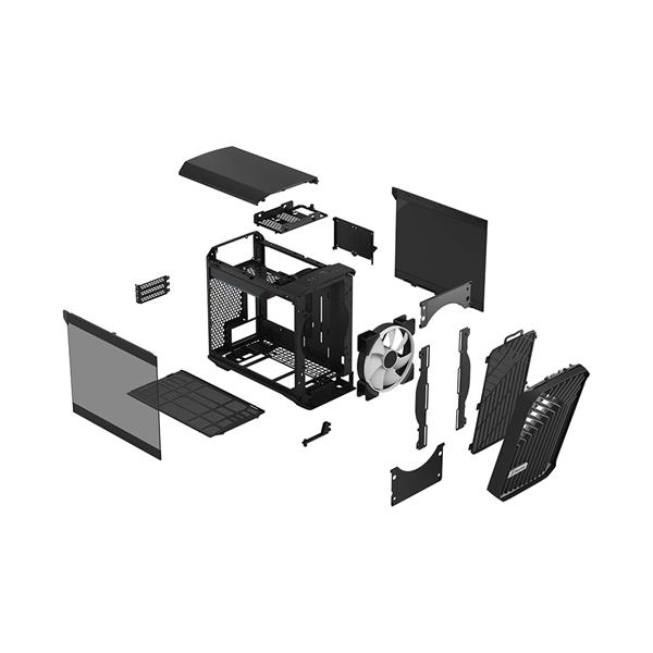 Fractal Design Torrent Nano RGB Black TG Light Tint Tempered Glass ...