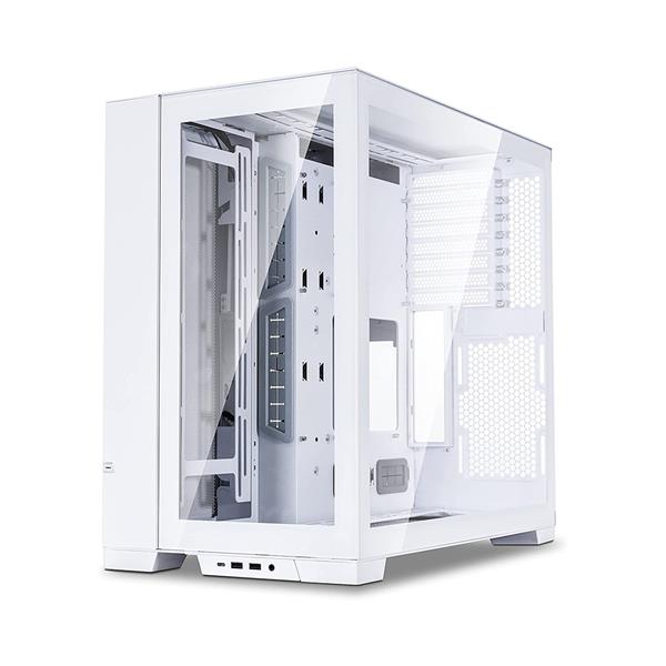 LIAN LI* PC-O11 Dynamic EVO The Pure White Tempered Glass on the Front and Left Side, Chassis Body SECC ATX Full Tower Gaming Computer Case - PC-O11DEW(Open Box)