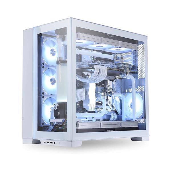 LIAN LI* PC-O11 Dynamic EVO The Pure White Tempered Glass on the Front and Left Side, Chassis Body SECC ATX Full Tower Gaming Computer Case - PC-O11DEW(Open Box)