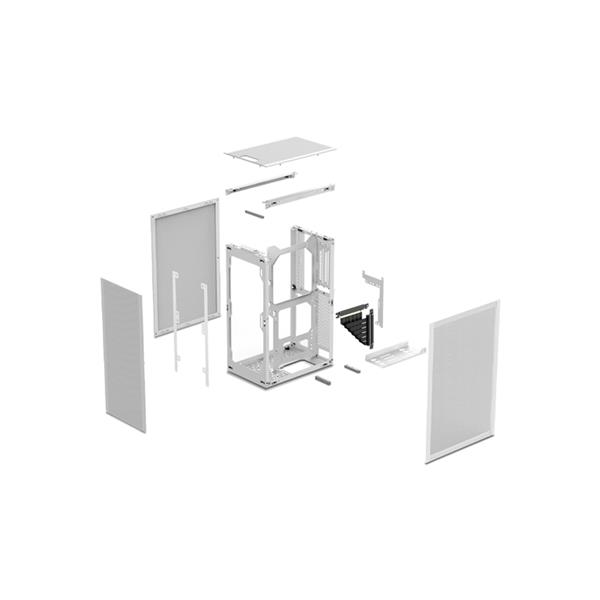 SSUPD Meshlicious Mini-ITX Small Form Factor (SFF) Case - Full Mesh Side Panel with PCIe 3.0 Riser Cable - White Color, Tool-Free and Easy Accessibility