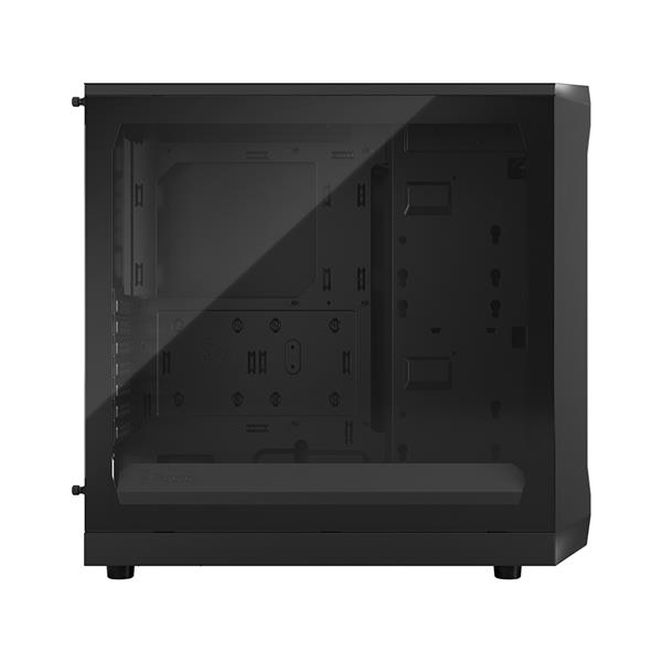 FRACTAL DESIGN Focus 2 Black ATX mATX Mini ITX Clear Tinted Tempered Glass Mid Tower Computer Case