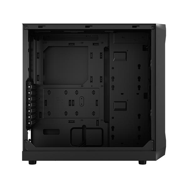 FRACTAL DESIGN Focus 2 Black ATX mATX Mini ITX Clear Tinted Tempered Glass Mid Tower Computer Case