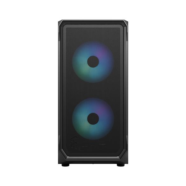 FRACTAL DESIGN Focus 2 RGB Black ATX mATX Mini ITX Clear Tinted Tempered Glass Mid Tower Computer Case(Open Box)