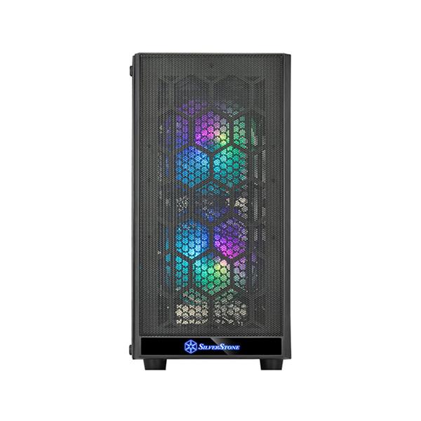 SilverStone Precision PS15 PRO ARGB Tempered Glass ARGB Micro-ATX Case - Black