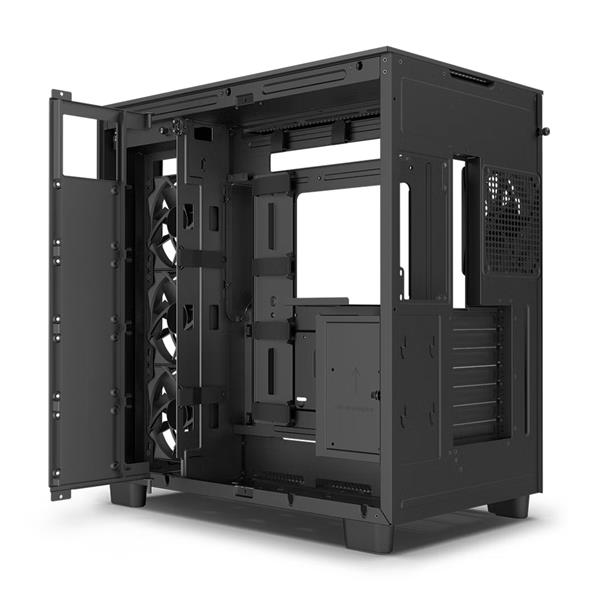 NZXT H9 Flow DUAL-CHAMBER MID-TOWER AIRFLOW CASE - Black
