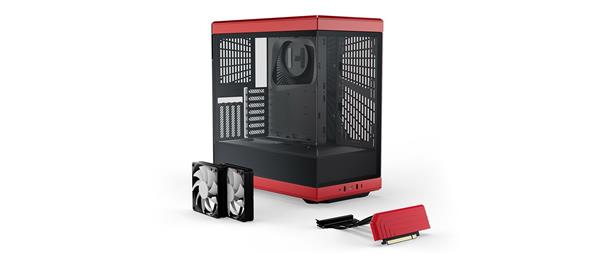 HYTE Y40 ATX Mid Tower Case, Red(Open Box)