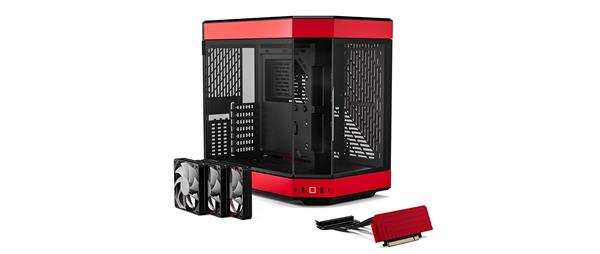 HYTE Y60 ATX Mid Tower Case, Red(Open Box)