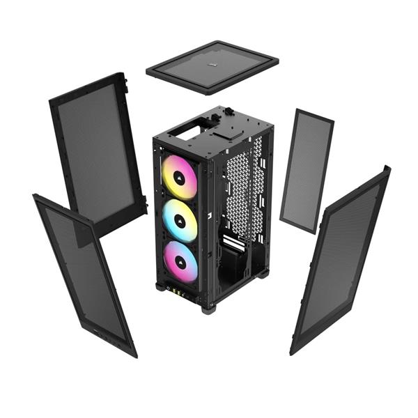 CORSAIR iCUE 2000D RGB Airflow Mini-ITX Case, Black