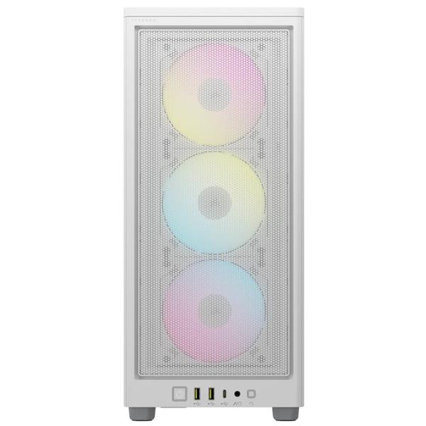 CORSAIR iCUE 2000D RGB Airflow Mini-ITX Case, White