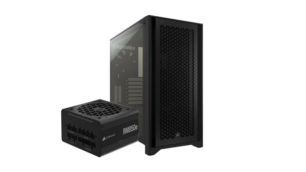 CORSAIR 4000D Airflow w/ Pre-installed RM850e Power Supply, Black