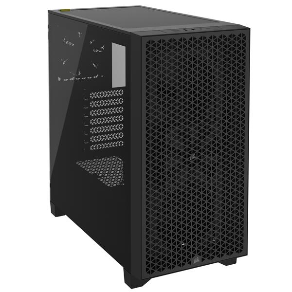 CORSAIR 3000D Tempered Glass Mid-Tower, Black, 2x SP120 ELITE Fans