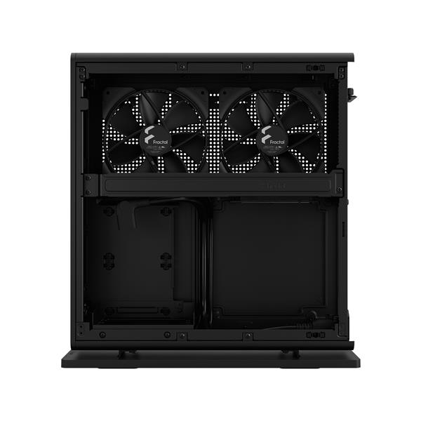 FRACTAL DESIGN Ridge Black Mini-ITX Slim Small Form Factor Console PC Case with PCIe 4.0 Riser