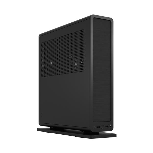 FRACTAL DESIGN Ridge Black Mini-ITX Slim Small Form Factor Console PC Case with PCIe 4.0 Riser