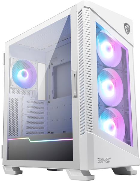 MSI MPG VELOX 100R Mid-Tower Computer Case, White