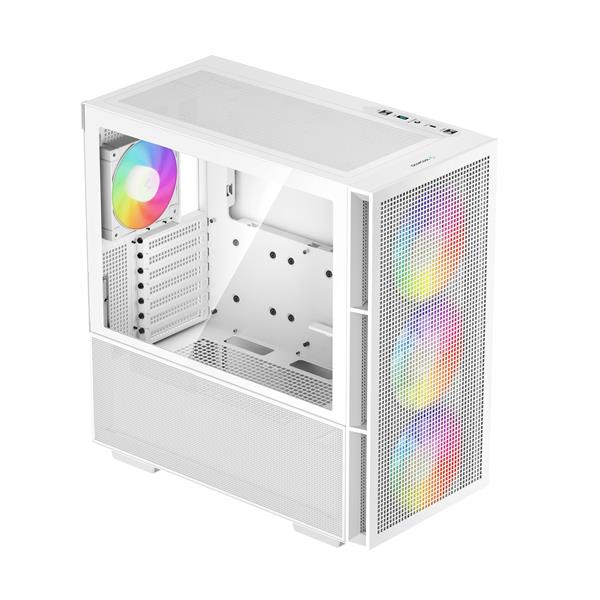 DeepCool CH560 ATX Airflow case, 3x Pre-Installed 140mm ARGB Fans, White