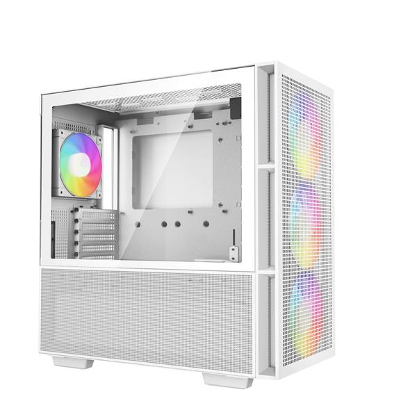 DeepCool CH560 ATX Airflow case, 3x Pre-Installed 140mm ARGB Fans, White