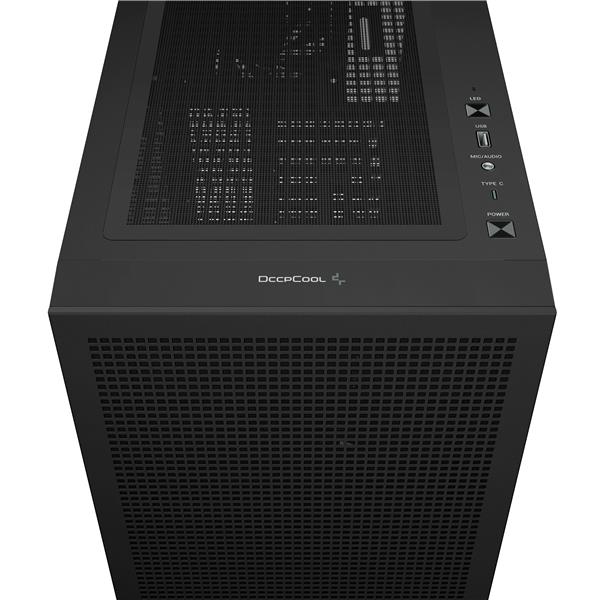 DeepCool CH560 Digital ATX Airflow case, 3x Pre-Installed 140mm ARGB Fans, Black